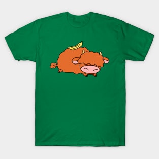 Banana Highland Cow T-Shirt